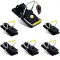 Mouse Trap,Easy Set Quick Kill Rat Trap Reusable Powerful Mouse Trap for Indoors Outdoors,6 Pack Black