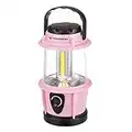 Wakeman 75-CL1012 LED Adjustable COB Outdoor Lantern Flashlight with Dimmer Switch for Hiking/Camping, Pink
