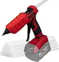 Mellif Pistola per colla a caldo senza fili da 100 W per Milwaukee M18 agli ioni di litio da 18 V alimentata a batteria con bastoncini da 11 mm (senza batteria senza strumento nudo)