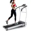 Kinetic Sports KST1600 Laufband klappbar 500 Watt leiser Elektromotor, Trainingscomputer, GEH- und Lauftraining, stufenlos einstellbar bis 10 km/h, kompakt verstaubar