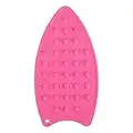 Poggia Ferro da Stiro Silicone, Tappetino in Silicone per Ferro, Mini Cuscinetto per Ferro da Stiro in Silicone Trapuntato, Cuscino Poggiaferro in Silicone, Supporto per Ferro da Stiro(Rose Red)