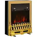 HOMCOM Electric Fireplace LED Light Complete Fire Place Heating Indoor Heater Coal Burning Flame Effect Heat 2000W Max