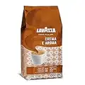 Lavazza, Crema e Aroma, Arabica und Robusta Kaffeebohnen, Ideal für Espressomaschinen, mit Schokoladigen Aromen, Intensität 8/10, Mittlere Röstung, 1 kg Packung