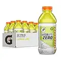 Gatorlyte Zero Electrolyte Beverage, Lemon Lime, Zero Sugar Hydration, Specialized Blend of 5 Electrolytes, No Artificial Sweeteners or Flavors, 20oz Bottles (12 Pack)​