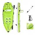 Bestway Hydro-Force inflatable kayak, Koracle Inflatable Boat Set For Fishing With Hand Pump And Paddle, 1 Person Capacity