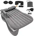 Onirii Inflatable Car Air Mattress Back Seat Bed Thickened Car Camping Air Mattress Bed with Air Pump,Portable Car Travel Mattress,Car Sleeping Mattress Bed for Car Universal SUV