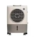 Hessaire MC18M Portable Evaporative Cooling Fan, Indoor/Outdoor High Temp Environments, 1300 CFM, 500 sq. ft., 2-Speed Fan, 53.4 dB, White