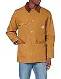 Carhartt Chore - Abrigo en lona de algodón fuerte con forro cálido, Loose Fit Para Hombre, Carhartt Brown, L