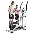 Dripex Elliptical Machines for Home Use, 8 Level Ultra Silent Magnetic Elliptical Training Machines, Elliptical Trainer Exercise Machine w/ 6KG Flywheel, LCD Monitor, Pulse Sensor (Elliptical)