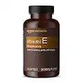 Amazon Elements Vitamin E, 400 IU, 100 Softgels, 100 days of supply (Packaging may vary)