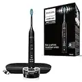 Philips Sonicare DiamondClean 9000 Black Electric Toothbrush, 4 Modes, 3 Intensities, Gum Pressure Sensor, App, Connected Handle, UK 2-Pin Bathroom Plug, Packaging May Vary