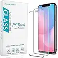 [2-Pack] HPTech Screen Protector Compatible for iPhone 11 and iPhone XR Tempered Glass 6.1-inch, Case Friendly, Anti-Scratch