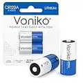 Voniko CR123A Lithium Batteries (2-Pack) – Photo Lithium Battery –3 Volt 123 Battery Lithium 10 Years Shelf Life – UL&RoHS Certified for Security and Medical Equipment