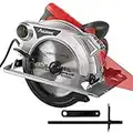 AVID POWER Circular Saw, 15 Amp Corded Circular Saw 7-1/4 Inch Electric Saw for Cutting Wood, Metal and Plastic, Solid Aluminum Base Plate