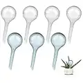 Pinenuts 8 Pack Plant Watering Bulbs, 5cm Self Watering Globes Automatic Plant Waterer Indoor, Small Plant Watering Devices Self Watering System for Plants Outdoor(Blue+White)