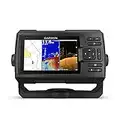 Garmin 010-01872-00 STRIKER 5CV with Transducer, 5" GPS Fishfinder, CHIRP Traditional And ClearVu Scanning Sonar Transducer, Built In Quickdraw Contours Mapping Software