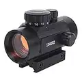 Red Dot Sight Scope Tactical 4 Reticles Green & Red Air Rifle Scope with Lock Screw & 20mm Integrated Mount for Hunting Crossbow