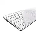 kwmobile Protection pour Clavier Compatible avec Apple Magic Keyboard - Protection Clavier Ordinateur QWERTY US en Silicone - Transparent