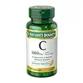 Nature’s Bounty Vitamin C + Rose Hips, Immune Support, 1000mg, Coated Caplets, 100 Ct