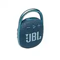 JBL Clip 4 - Portable Mini Bluetooth Speaker, big audio and punchy bass, IP67 waterproof and dustproof, 10 hours of playtime for home, outdoor and travel - Blue)