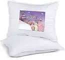 Utopia Bedding Almohada para Bebés (Juego de 2), 40 x 60 cm Cojin Bebe Pequeños con Exterior de Polialgodón, Almohadas Transpirables y Suaves