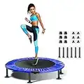 40 Inches Mini Trampoline for Adults & Kids, Rebounder Exercise Trampoline with 6 Non-Slip Safety Suction Cups for Home/Outdoor/Exercise/Workout, Max Load 330lbs