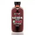 Kiva Black Seed Oil - Organic, Cold-pressed and RAW - 8-Ounce (GLASS BOTTLE)