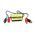 Audio Anti-Noise RCA Ground Loop Isolator Noise Filter Female to Male Earthing for Car Audio Systems