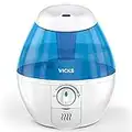 Vicks Mini Filter-Free Cool Mist Humidifier, Small Room, .5 Gallon Tank, Blue – Visible Humidifier for Bedrooms, Baby Nurseries and More, Works with VapoPads
