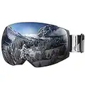 OutdoorMaster Ski Goggles PRO - Frameless, Interchangeable Lens 100% UV400 Protection Snow Goggles for Men & Women ( VLT 10% Grey Lens with Free Protective Case )