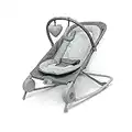 Summer Infant 2-in-1 Bouncer & Rocker Duo [Heather Grey] Convenient and Portable Rocker and Bouncer for Babies Includes Soft Toys and Soothing Vibrations