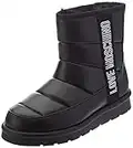 Love Moschino Women's St.ttod.winterboot Soft Pu Ankle Boot, Black, 7.5 UK