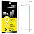 NEW'C Lot de 2, Verre Trempé pour iPhone 11 et iPhone XR, Film Protection écran - Sans Bulles d'air -Ultra Résistant (0,33mm HD Ultra Transparent) Dureté 9H Glass