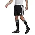 adidas Men's Squadra 21 Shorts, Black/White, Large