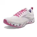 Brooks Womens Revel 4 Running Shoe - White/Lilac/Pink - 9.5 - B