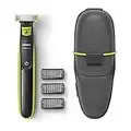 Philips OneBlade - Trim, Edge, and Shave Any Length of Hair, Original Blade (Model QP2520/65)