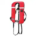 DECKBRAVE Automatik Aufblasbare Rettungsweste 150N mit Harness und Crotch Strap