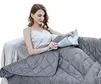 ZZZhen Weighted Blanket - High Breathability - 48''72'' 15LB - Premium Heavy Blankets - Calm Sleeping for Adult and Kids, Durable Quilts and Quality Construction