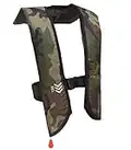 Eyson® Inflatable Life Jacket Life Vest Basic Manual (639 Green Camouflage Manual)