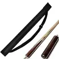 Tbest Mallette pour Baguettes de Billard Pool Cues, Sac de Rangement en Nylon pour étuis de Baguettes de Couleur Noires, pour Rangement de la Baguette de Billard, 1/2(#1)