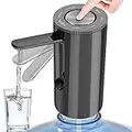 YISH Wasserspender Pumpe Wasserpumpe 5Gallonen Wasserflasche: Elektrischer Wasserspender Wiederaufladbarer USB Wasserflasche Pumpe Tragbarer Faltbar Trinkwasserpumpe für Home Office Küchen Camping