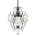 Bronze Chandelier Mini Crystals Chandeliers Small Farmhouse Chandelier Lighting 1 Light Bathroom Chandelier Light Fixtures