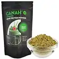 Canah® Organic Hemp Protein Powder 500 g Vegan, High in Protein, Fibre, Omega 3 & Omega 6, Amino Acids, Vitamins and Minerals, Certified Kosher + Free Bonus Recipes