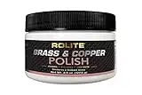 Rolite Brass and Copper Polish - Instant Polishing and Tarnish Removal Cream, Metal Cleaner and Brightener for Antiques, Cookware, Jewelry, and More, 4.5 ounce, Pack of 1