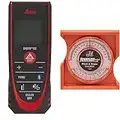 Leica DISTO D2 New 330ft Laser Distance Measure with Bluetooth 4.0, Black/Red & Johnson Level & Tool 750 Pitch and Slope Locator