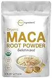 Organic Maca Root Powder, 2 Pound, Gelatinized for Better Absorption, Rich in Antioxidants, Help Energy, Stamina, Endurance, Strength and Immune System, No GMOs, Vegan Friendly and Peru Origin