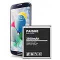 Galaxy S4 Battery PAISUE Upgraded 3800mAh High Capacity Replacement Battery for Samsung Galaxy S4 I337 I545 L720 M919 I9506 I9500 I9505 R970, S4 Active Battery EB-B600BE