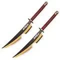 Sword fort Handmade Katana Anime Cosplay Sword, Demon Slayer Sword Real Metal, Stainless Steel, Funny Knights--Uzui Tengen