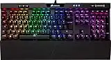 Corsair K70 RGB MK.2 Clavier Mécanique Gaming (Cherry MX Blue: Précis et Audible, Rétro-Éclairage RGB Multicolore, AZERTY FR Layout) - Noir [Exclusif Amazon]