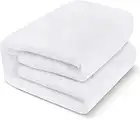 Utopia Bedding Protettore del Materasso Impermeabile Premium - Senza Vinyl - Si Adatta al Coprimaterasso (200 x 200 x 30 cm, Bianco)